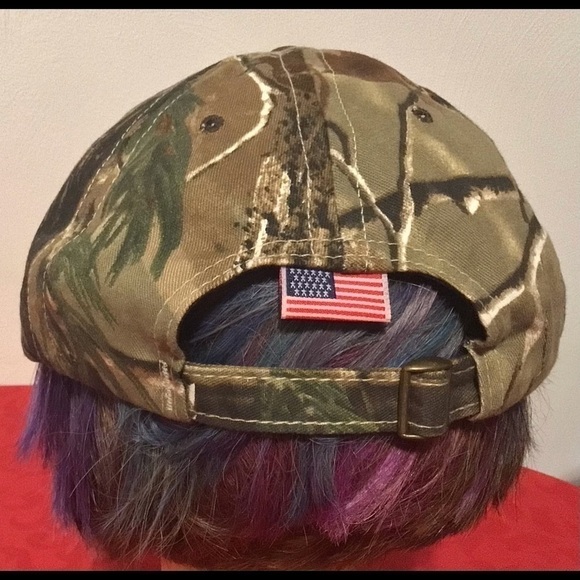 VINTAGE Teamsters Union Camo USA Trucker Hat Cap - Picture 4 of 7